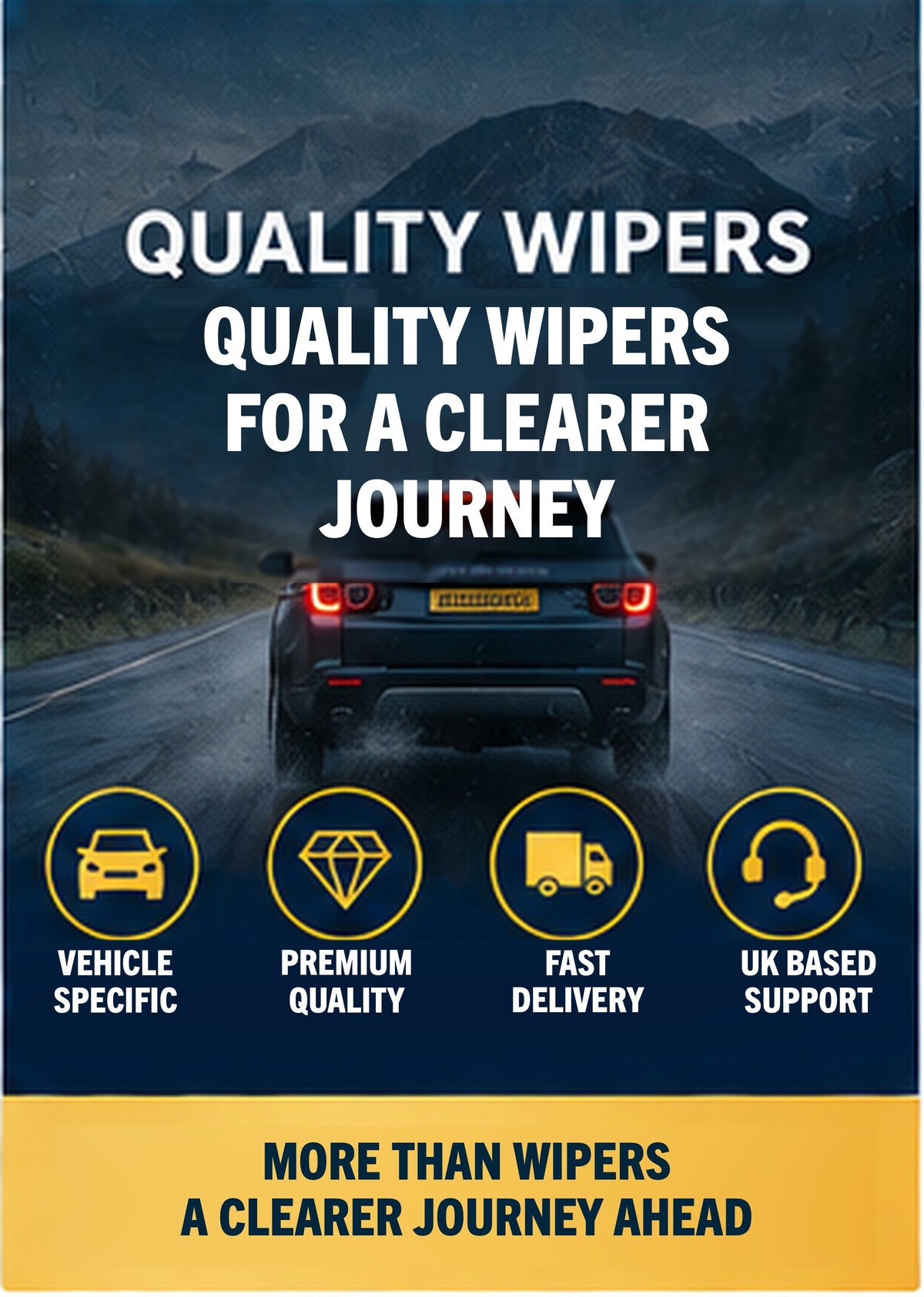 LAND ROVER DISCOVERY SPORT SUV Sep 2014 Onwards Wiper Blade Set