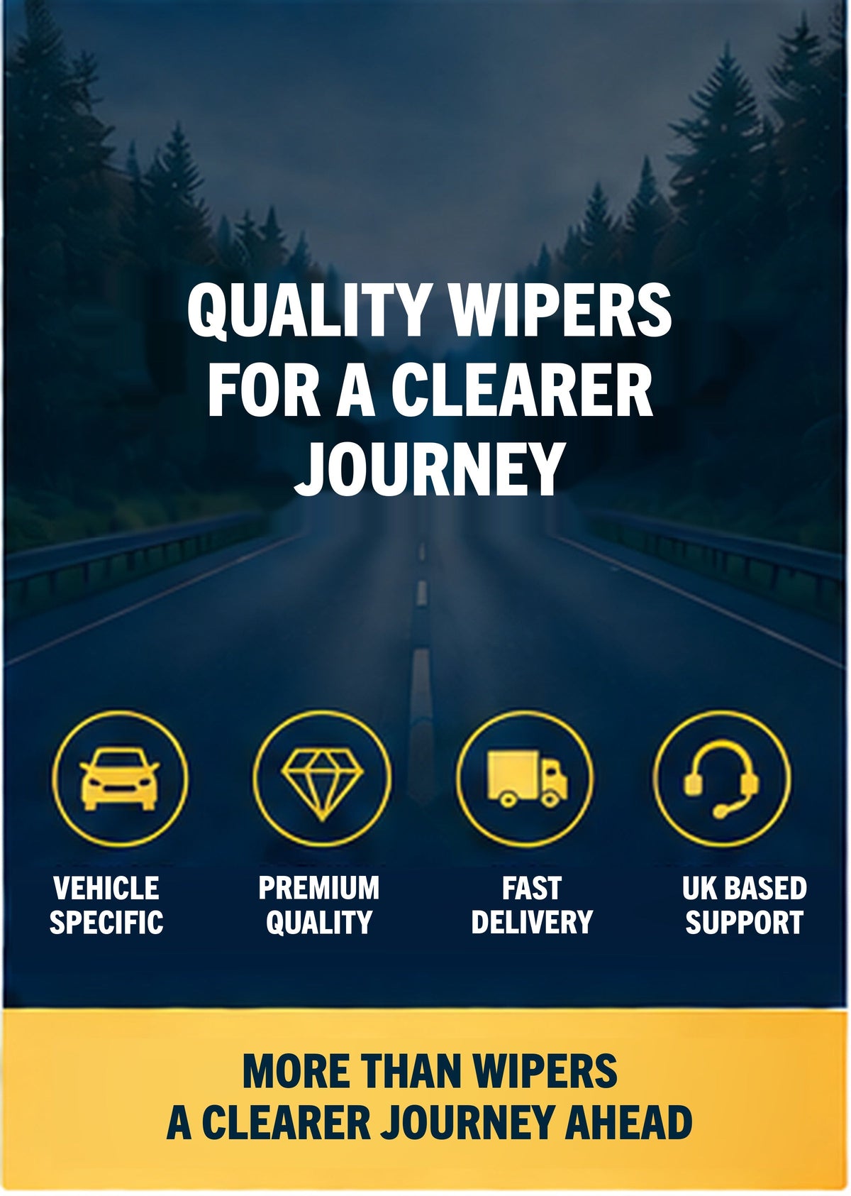 FORD FOCUS MK3 Hatchback Feb 2011 to Dec 2018 Wiper Blade Set