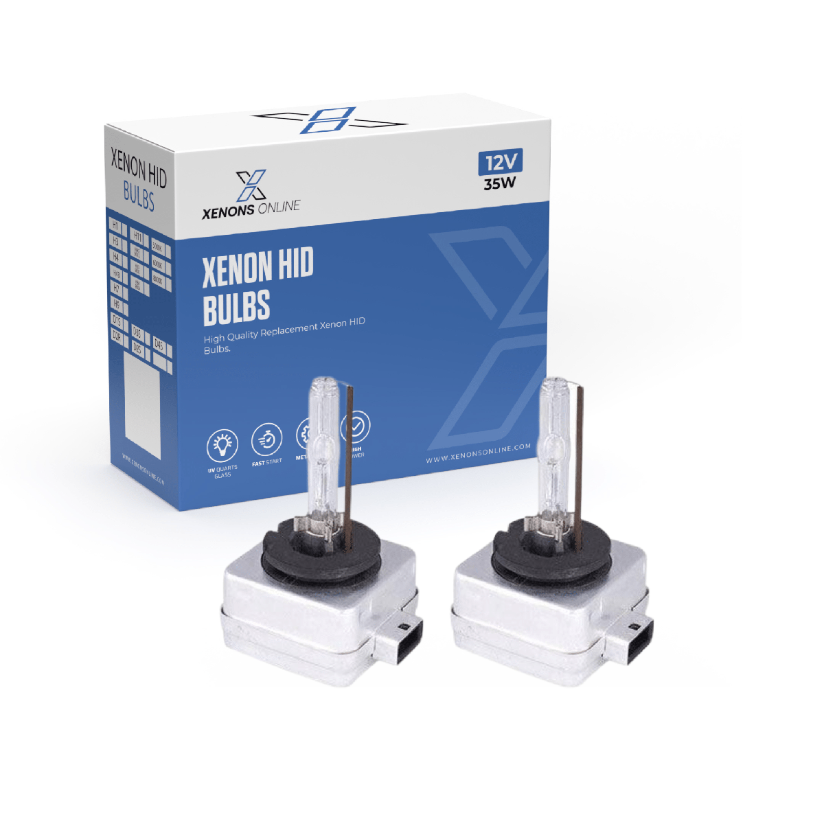 D1S 35w Replacement OEM Xenon HID Headlight Bulbs (Pair)