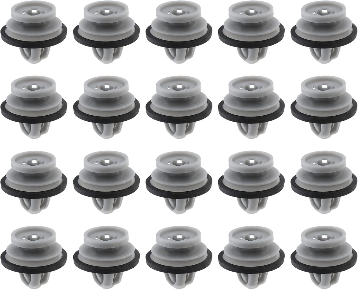 Land Rover Exterior Arch & Door Moulding Clip - Grey Trim Retainer with Rubber Seal LR112137