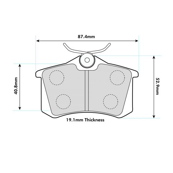 VW POLO with Lucas Rear Performance Brake Pads 1192