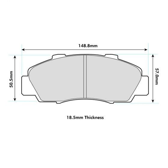 Honda Civic EK9 Front Performance Brake Pads 1206
