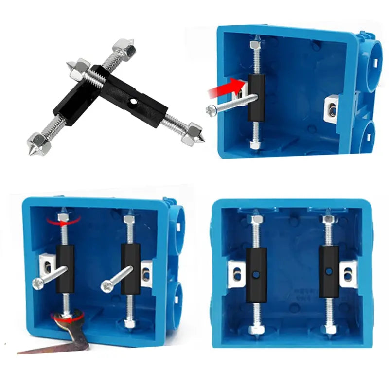 Cassette Screws Support Rod Kit Repair 86 Type Junction Box Tools Repair Set