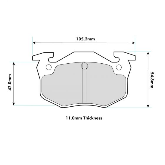 Peugeot 306 GTI Rear  Performance Brake Pads 1301