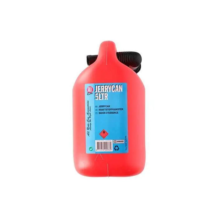 5L Fuel Jerry Can Petrol Diesel Car Spout Nozzle Lawnmower Motorbike Red