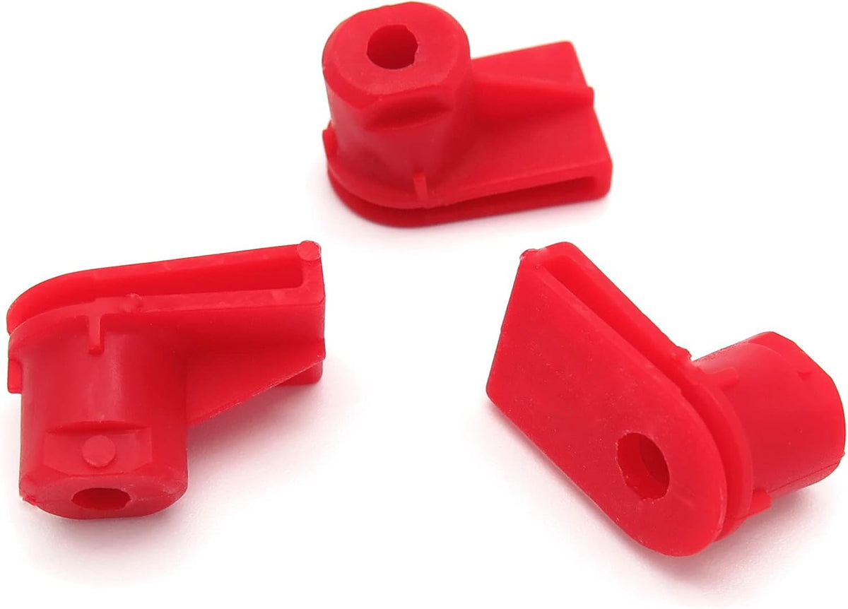 Red Angled Trim Panel Grommet - Multi Brand Bumper & Wheel Arch Fastener