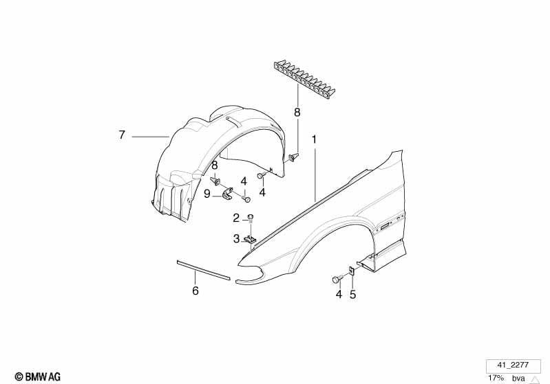 BMW Front Wing Panel Torx Screw - ISA ST6.3 x 14 - 41009163211