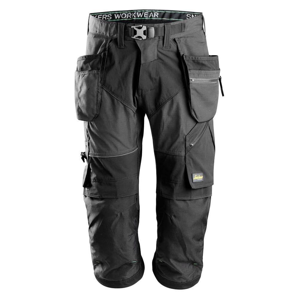 Snickers 6905 FlexiWork Holster Pocket Pirate Work Trousers Steel Grey