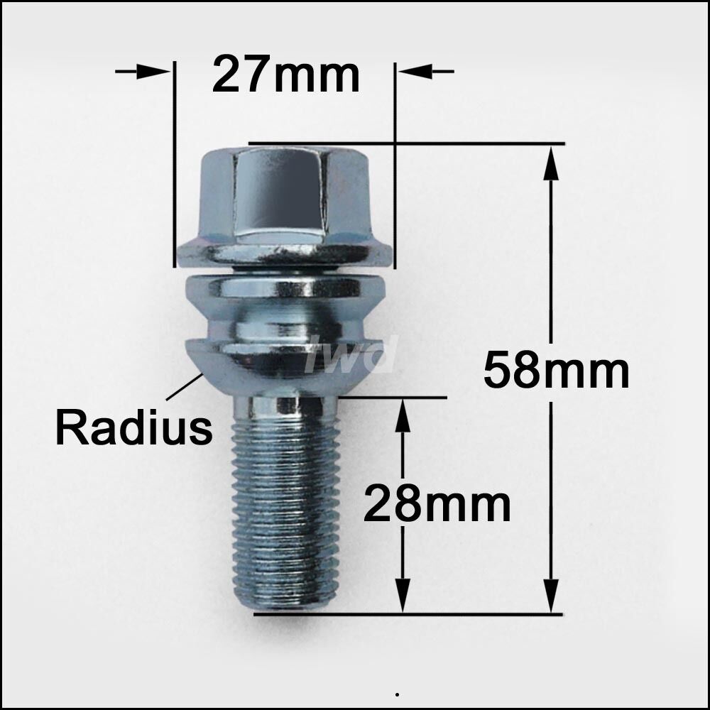 PORSCHE Standard Specification Wheel Bolts O.E Floating Collar