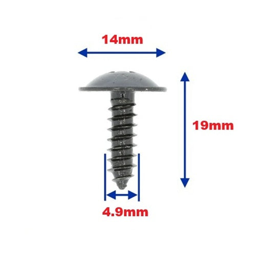 Kia Hyundai M5 Flange Head Self Tapping Trim Screw 1249305167E