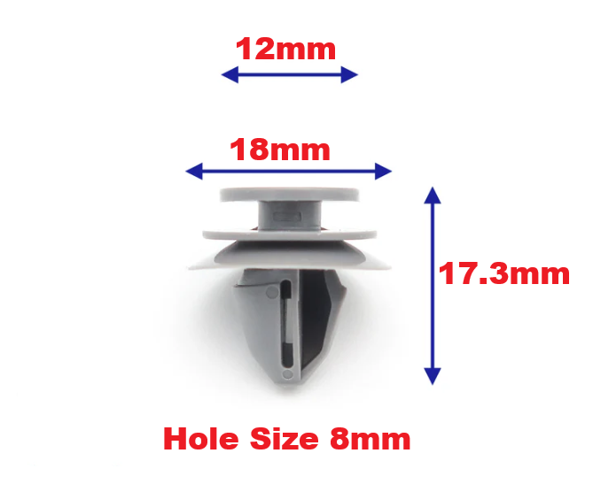 BMW & MINI Grey Trim Panel Moulding Clip - Side Moulding Fastener