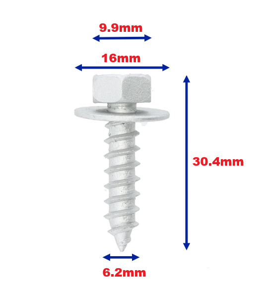 Toyota & Lexus Trim Panel Screw Bolt with Washer - 90159-60488