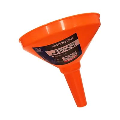 200mm Plastic Funnel for Fuel, Water, Oil and Kitchen Use