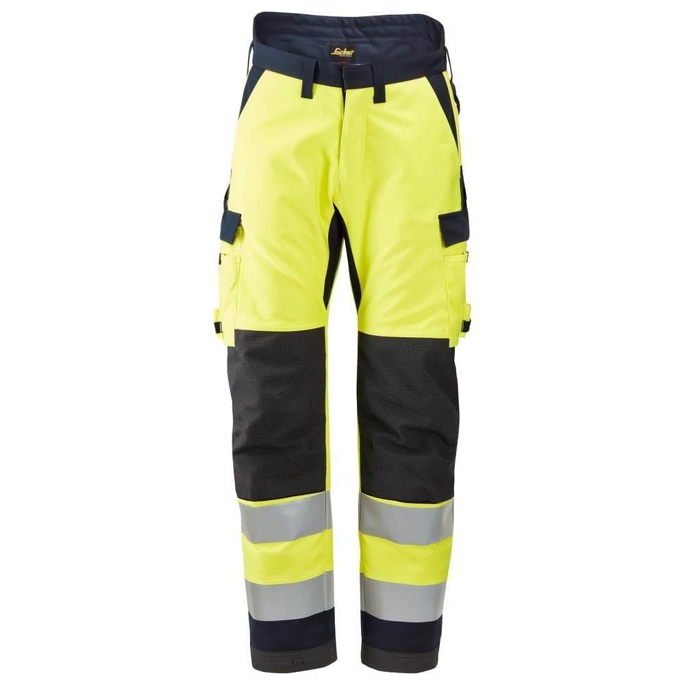 Snickers 6663 ProtecWork, Insulated Trousers Hi-Vis Class 2