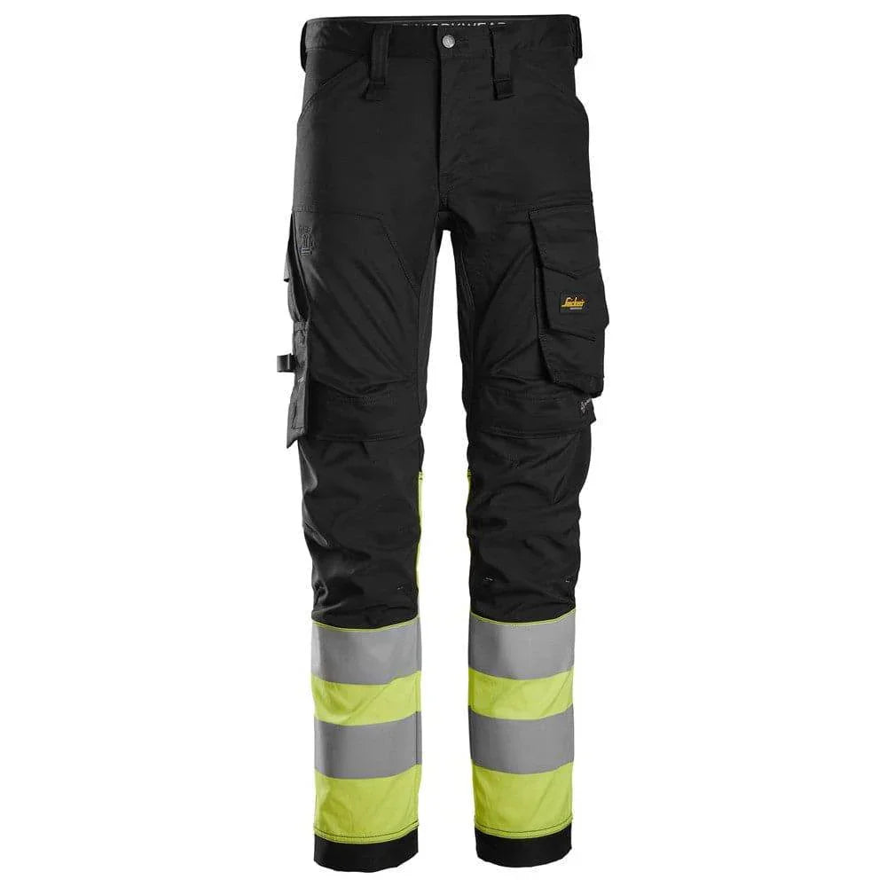 Snickers 6334 High-Vis Class 1 Stretch Trousers