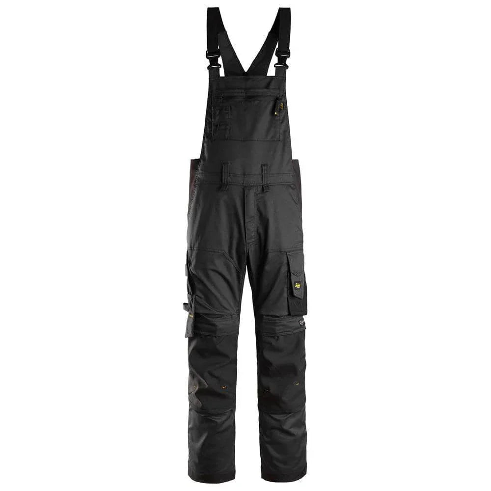 Snickers 6051 AllroundWork Stretch Bib & Brace Trousers Black