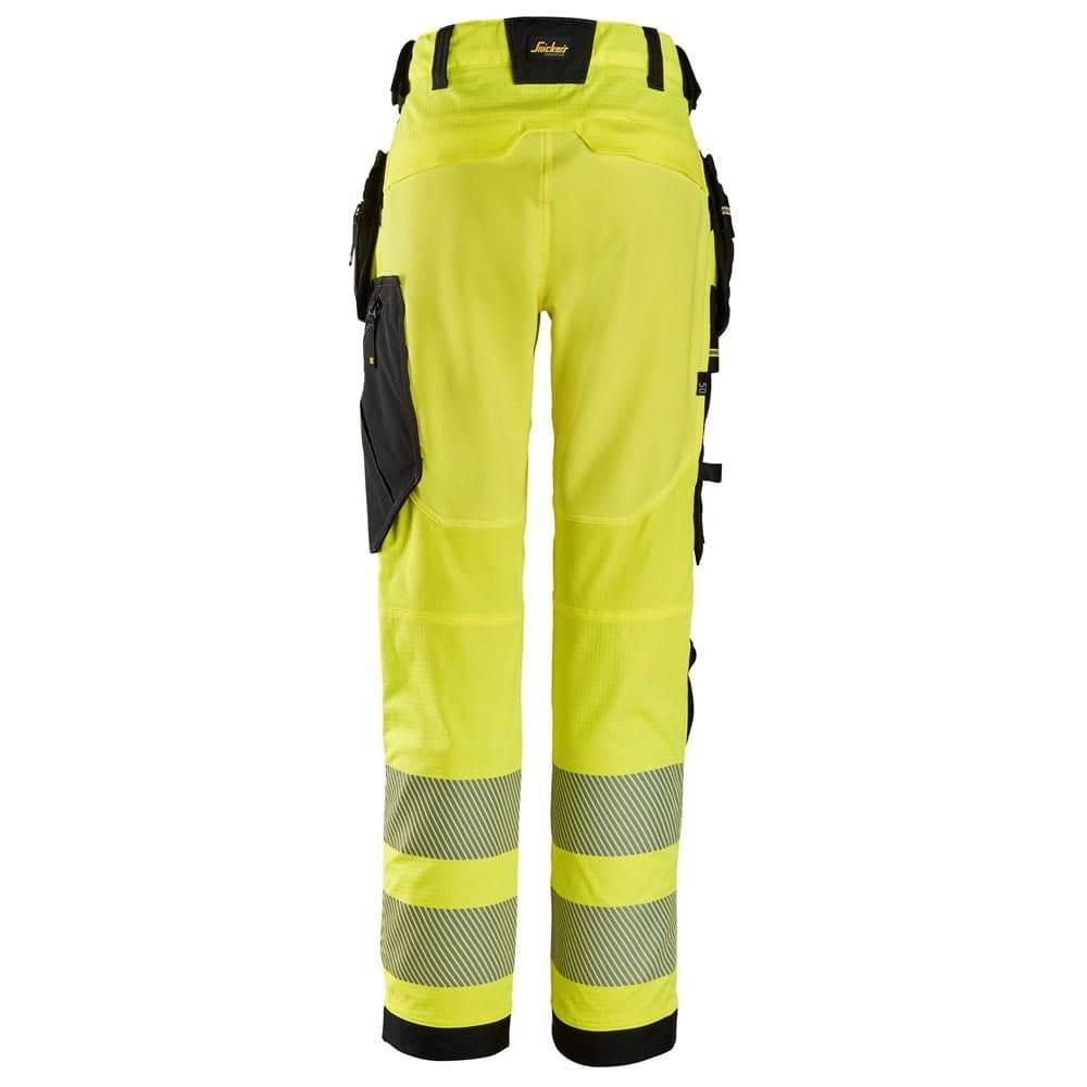 Snickers 6943 Hi-Vis Class 2 Stretch Work Trousers Holster Pockets