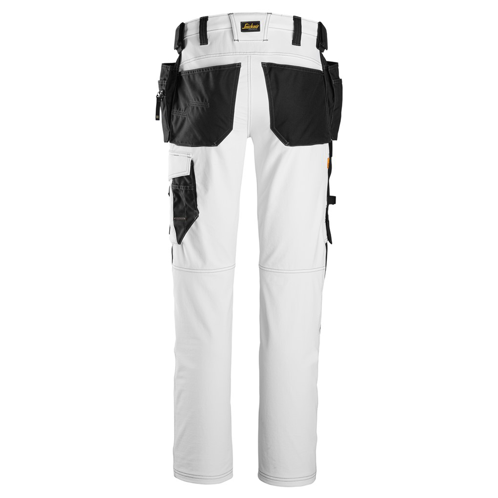 Snickers 6271 AllroundWork 4-Way Stretch Holster Pockets Trousers White