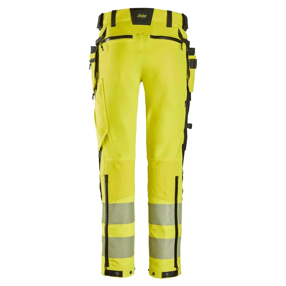 Snickers 6930 H-Vis Detachable Holster Pocket 4-Way Stretch Trousers Class 2