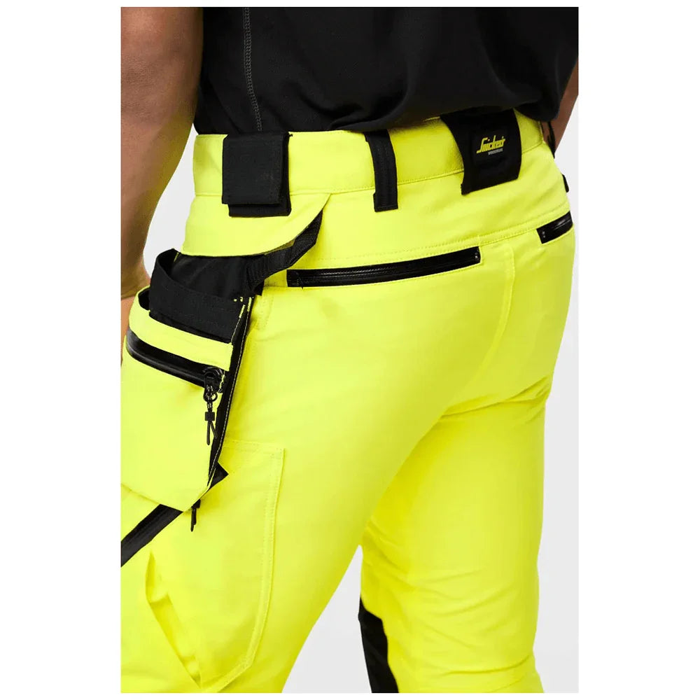 Snickers 6930 H-Vis Detachable Holster Pocket 4-Way Stretch Trousers Class 2