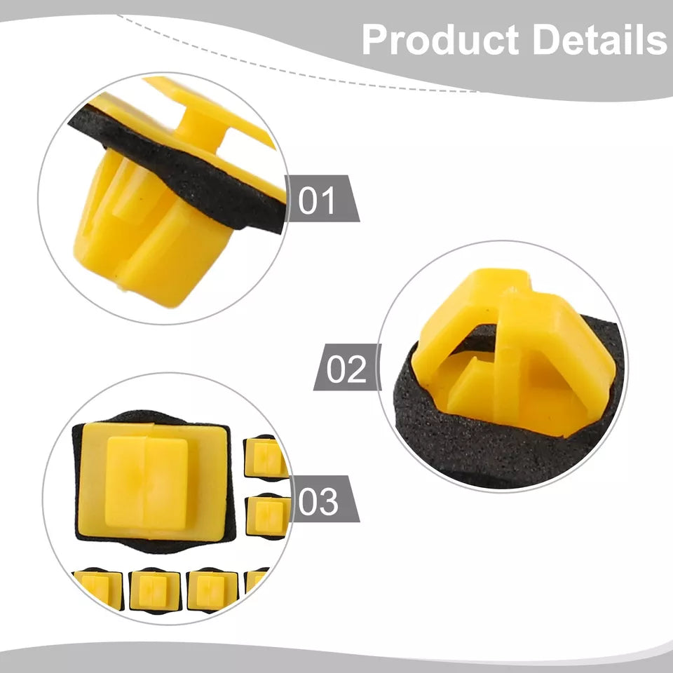 Body Side Moulding Insulated Clip Kia Hyundai Yellow - 8775835000