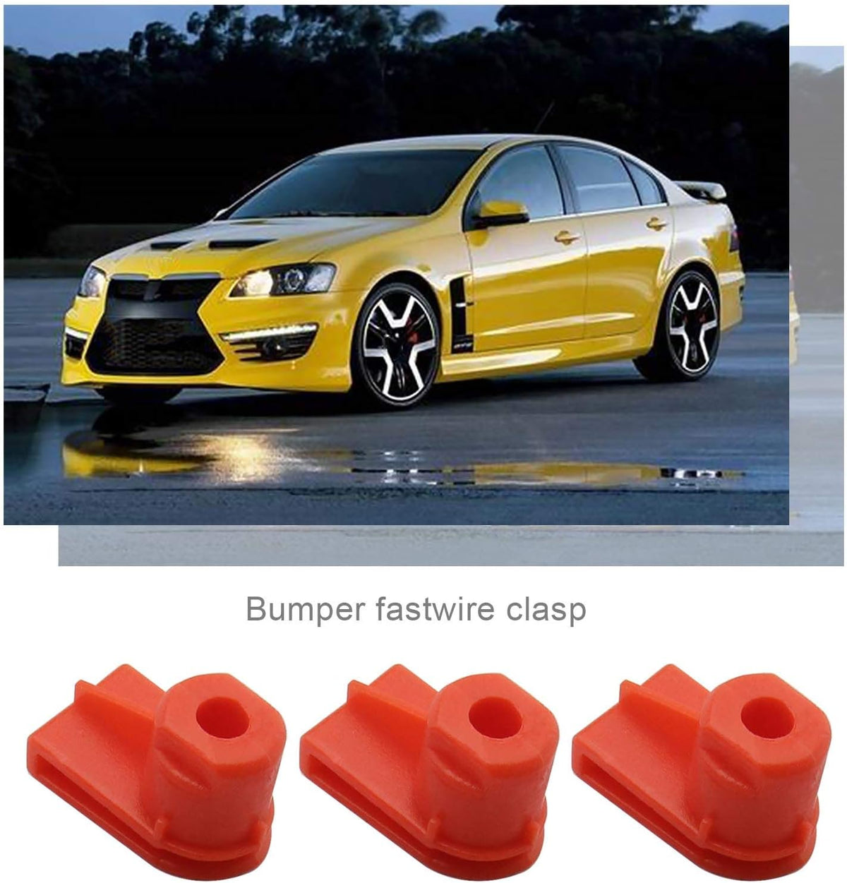 Red Angled Trim Panel Grommet - Multi Brand Bumper & Wheel Arch Fastener