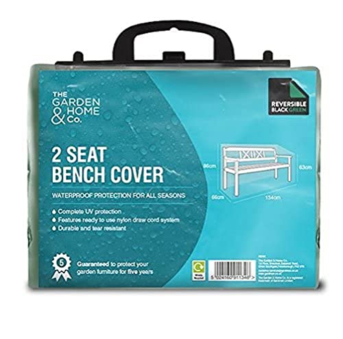 Standard 2 Seat Bench Cover, Reversible Green & Black, [36046]