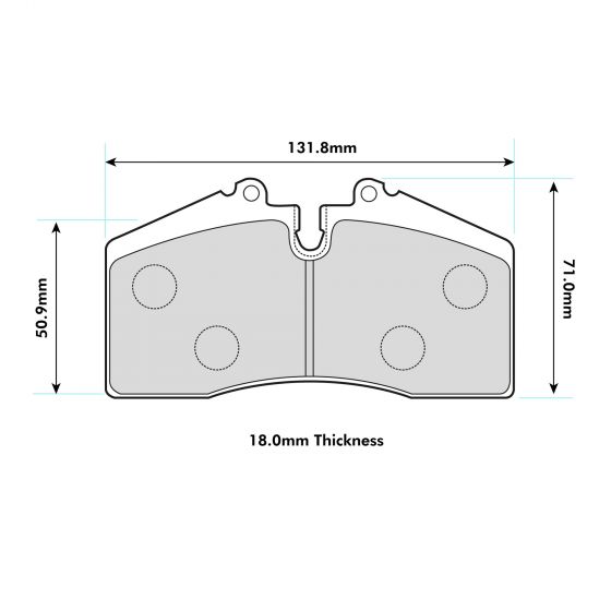 Stoptec ST40/45 Front Performance Brake Pads 0439