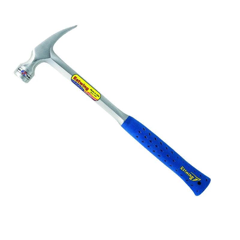 Estwing Straight Claw Hammer - One Piece Steel Blue Vinyl Handle