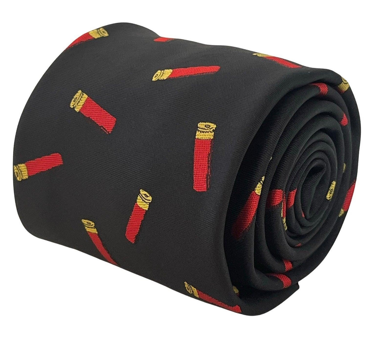 black tie with shooting cartridge hunting design