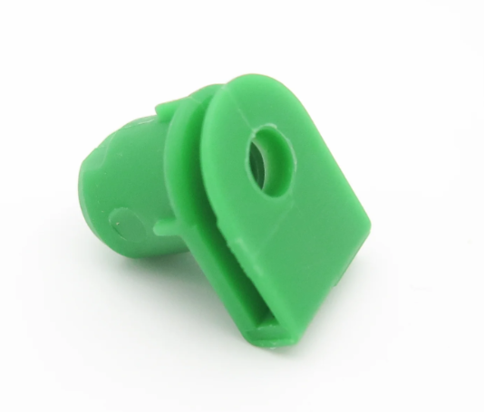Green Plastic Spire C-Clip - Bumper & Trim Panel Fastener