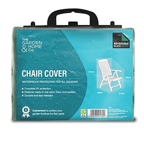 Standard Chair Cover, Reversible Green & Black, [36045]