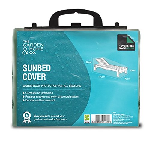 Sunbed Cover, Reversible Green/Black, [36050]