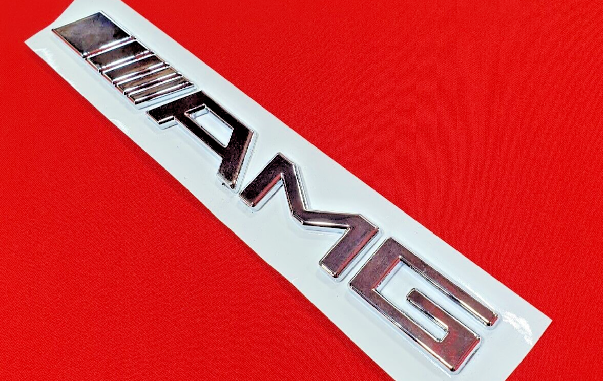 AMG Badge Logo Boot Emblem Chrome