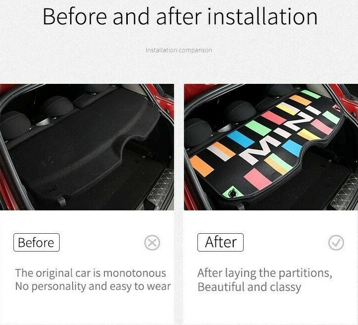 MINI F55 & F56 Parcel Shelf Leather Pad Multi Colour For Cooper 2014-2020