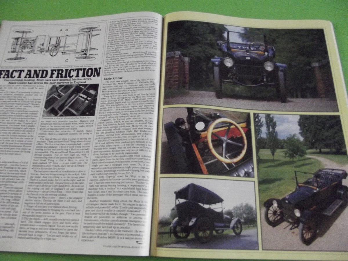 CLASSIC AND SPORTSCAR MAGAZINE AUGUST  1985 #c1