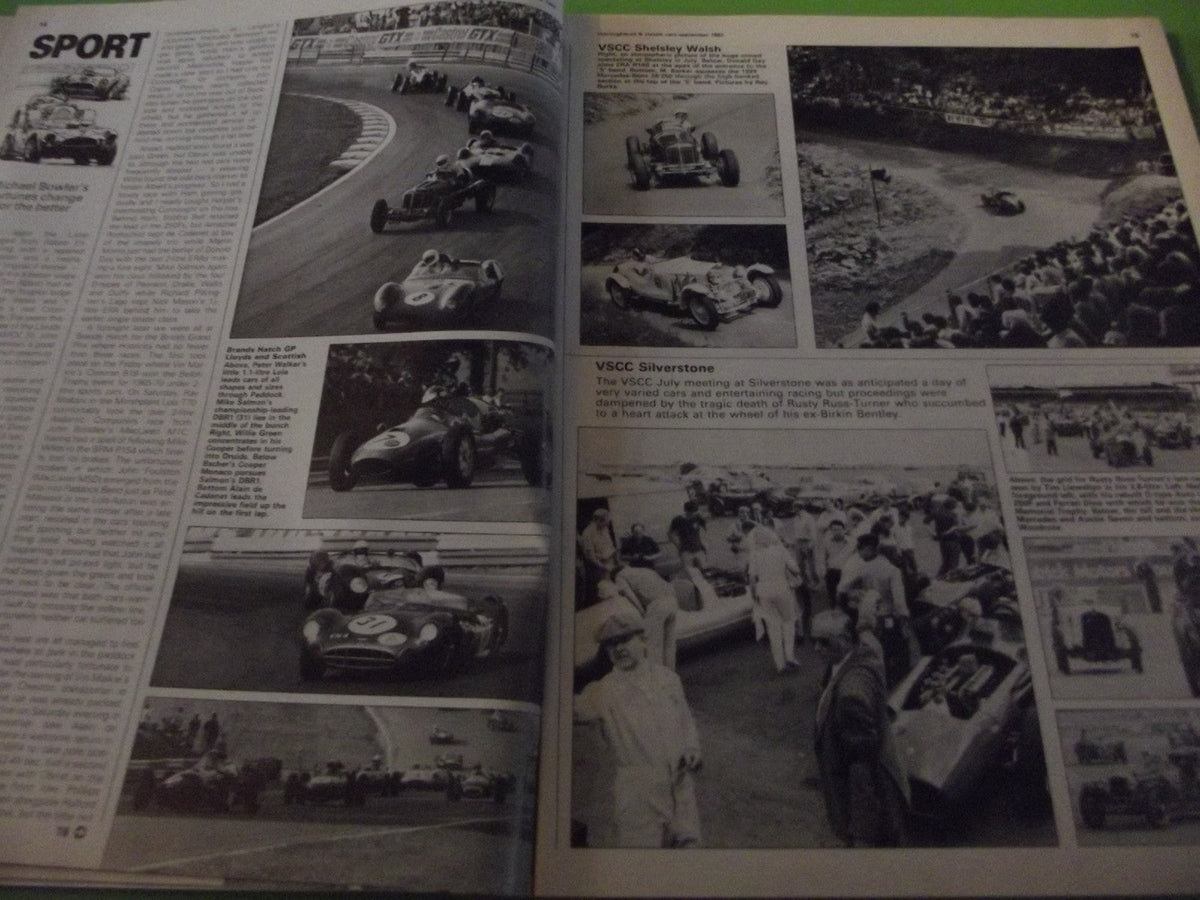 THOROUGHBRED AND CLASSIC CARS MAGAZINE SEPTEMBER 1982 #C4