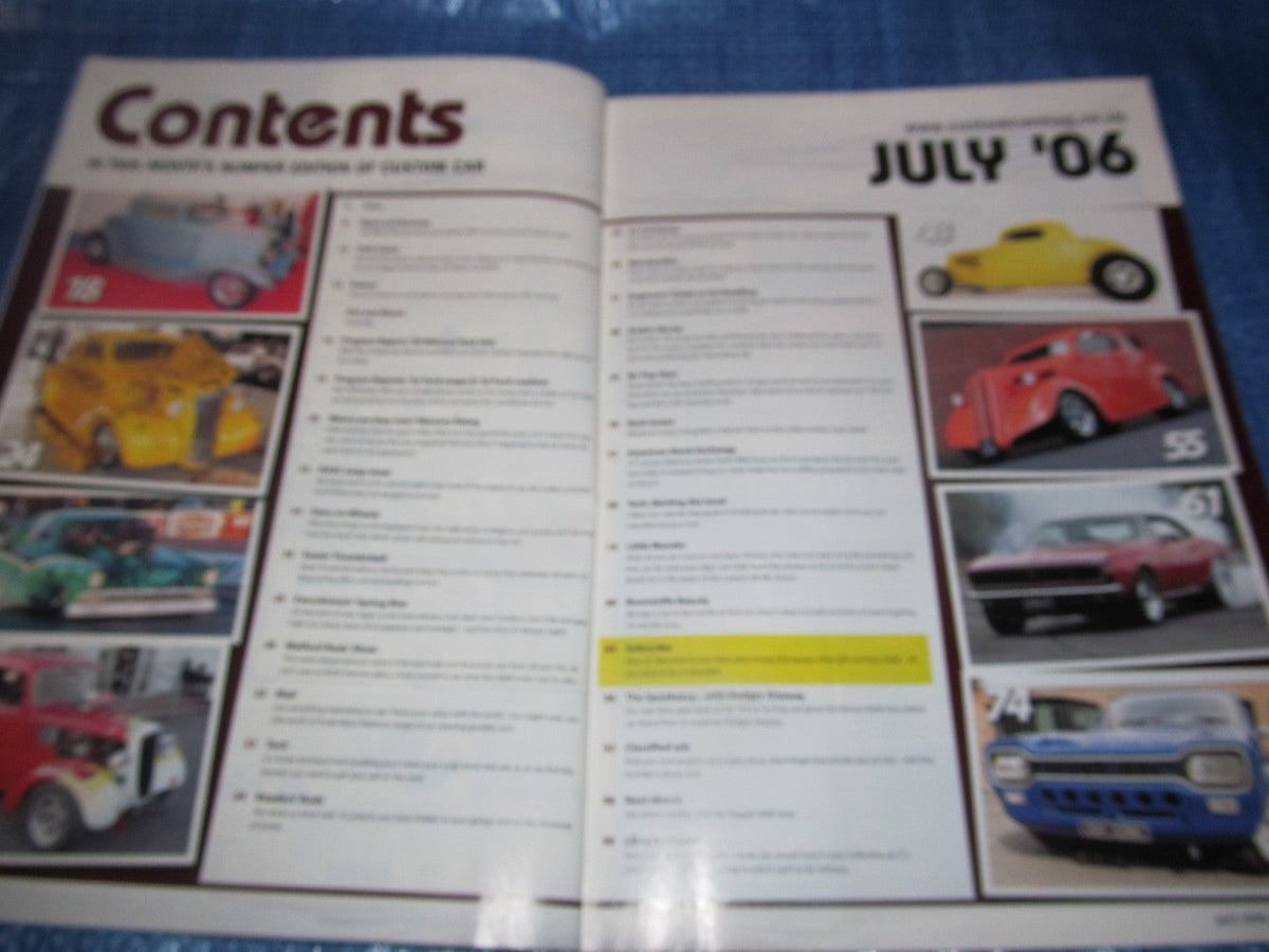 CUSTOM CAR MAGAZINE JULY 2006 /   #bk1