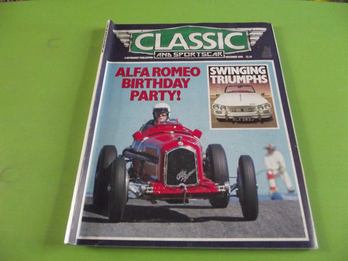 CLASSIC AND SPORTSCAR MAGAZINE NOVEMBER 1985 #c1