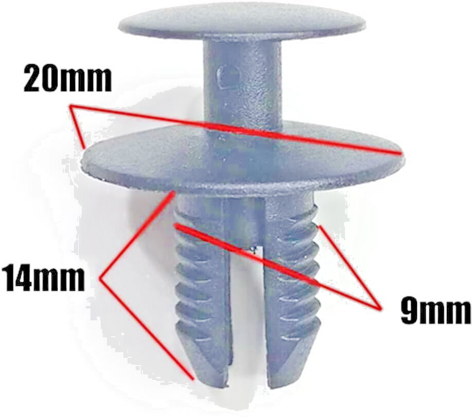 BMW Trim Clips Expanding Rivet 51471911992, 15x Qty for 1 2 3 4 5 6 7 X Z Series