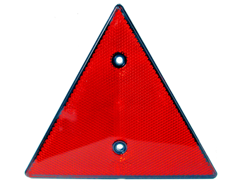 Vehicle Rear Safety Reflectors Red - MOT Legal for Trailers Trucks Caravans # x2