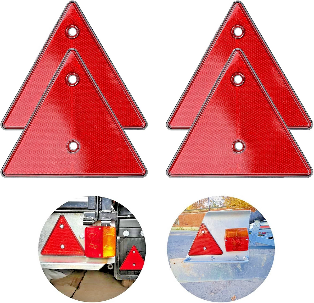 RED TRIANGLE REFLECTOR
