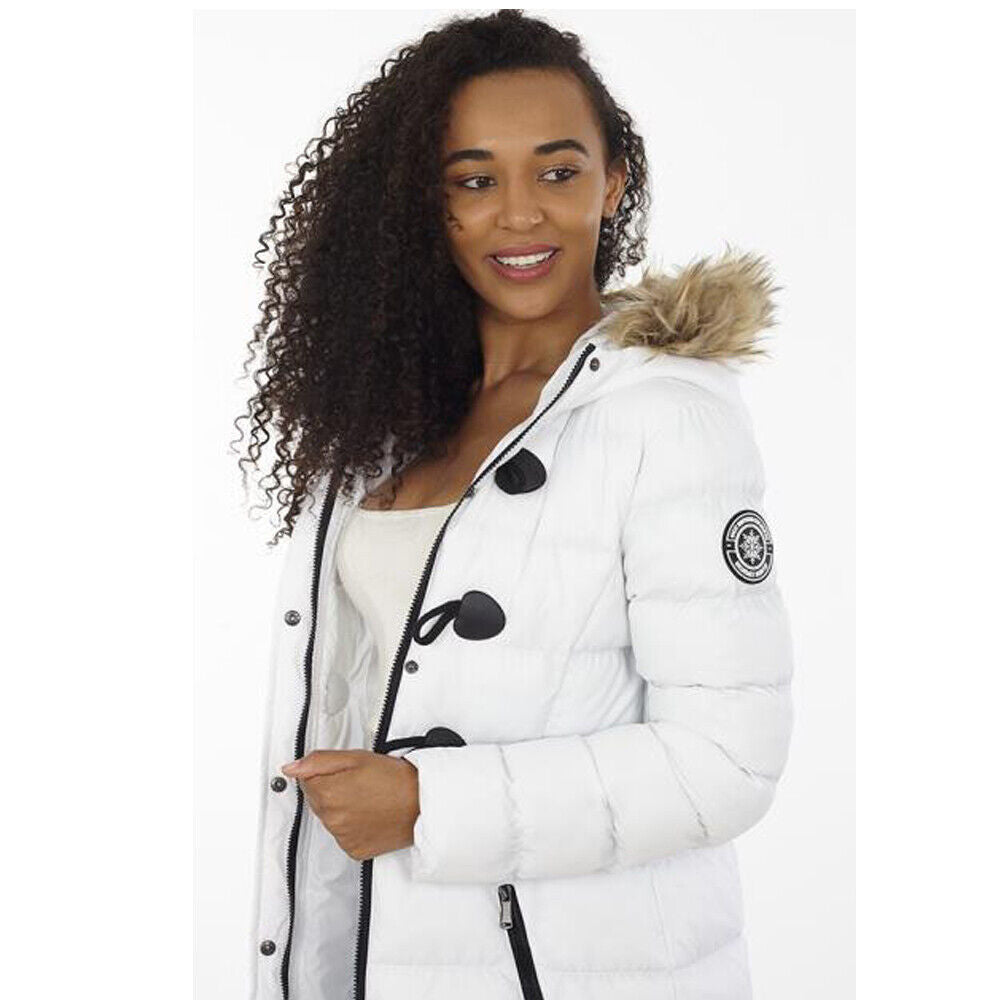 Womens Wizard Padded Hooded Long Jacket