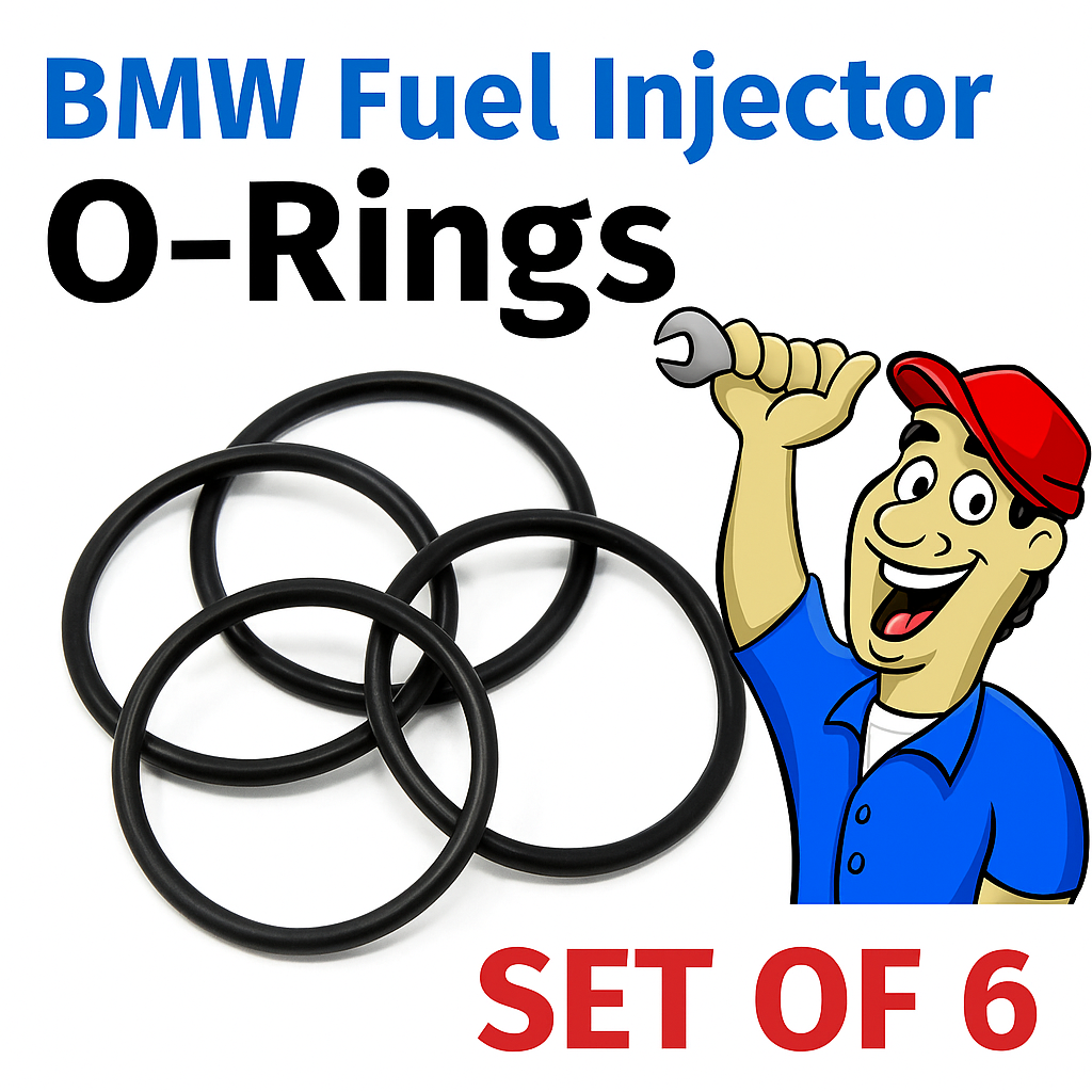 BMW Diesel Injector Seals Viton Upgrade Fits 1,3,5,6,7,X5,X6 Series Set Of 6xPcs