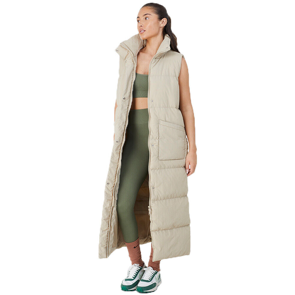Womens TONEY Padded Puffer Extra Long Gilet