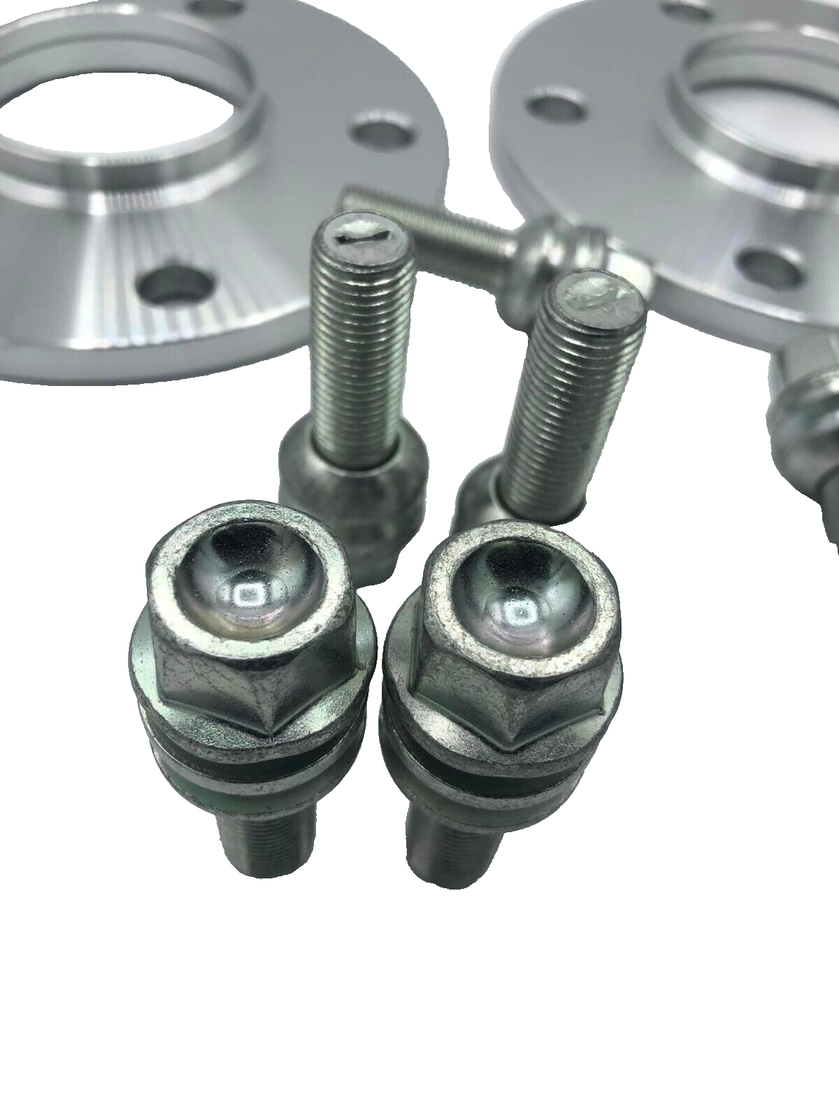 Porsche Wheel Spacers 12mm + Extended OE Bolts Set Of 4 in Silver 5x130 PSR9Line
