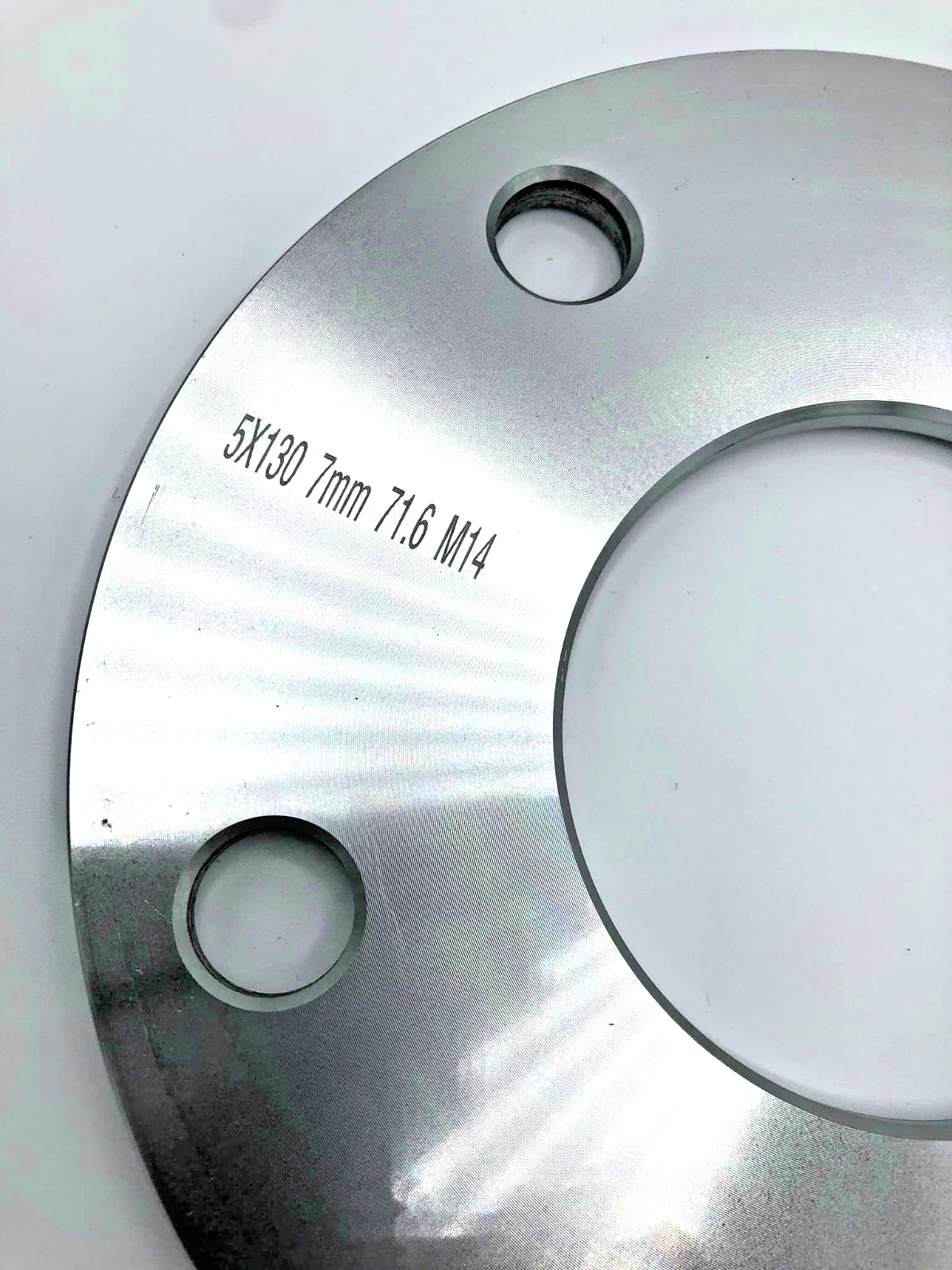 PORSCHE 7mm Wheel Spacers 5x130 With Extended O.E Bolts Precision Fit in Silver