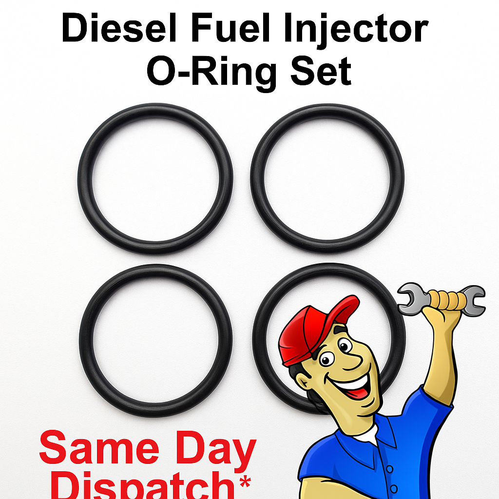 BMW M47 Diesel Fuel Injector Rubber Viton O-Ring Seal Leak Repair set of 4xPcs.