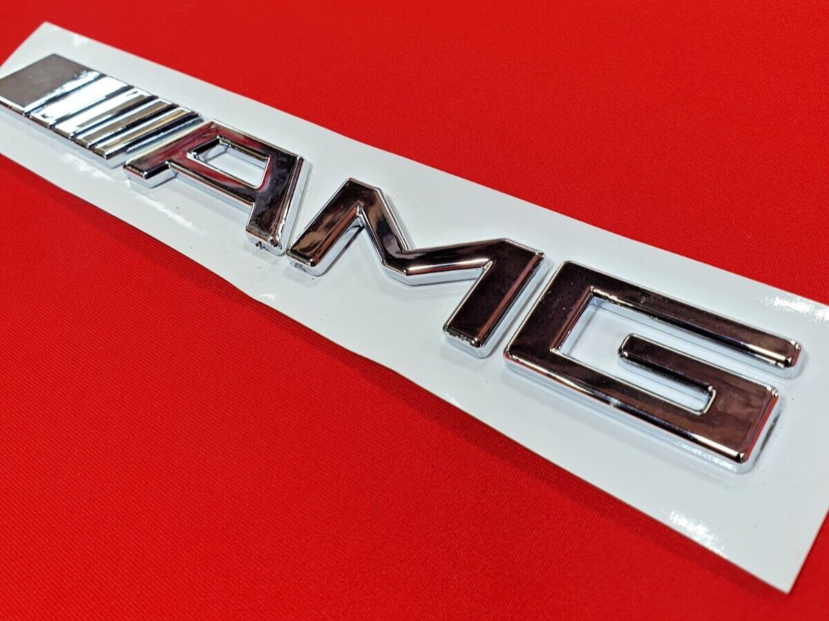 AMG Badge Logo Boot Emblem Chrome