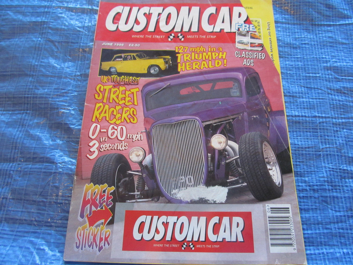 CUSTOM CAR MAGAZINE JUNE 1996 MORRIS MINOR UK STREET RACERS 34 COUPE   #bk1